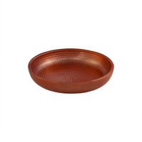 American Metalcraft Copper Hammered Aluminum Round Double-Wall Seafood Tray, 12 Inch, 80 oz.