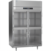Victory UltraSpec™ Standard Depth Two-Section Stainless Steel Glass Half-Door Reach-In Freezer, Self-Contained Top-Mounted