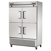 True T-49DT-4-HC 2-Section Dual Temperature Reach-In Refrigerator/Freezer with 4 Half Doors