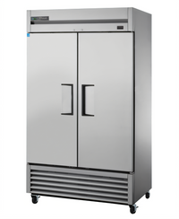True TS-43-HC Two-Section Reach-In Refrigerator with Solid Hinged Stainless Steel Doors