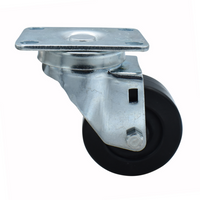 BK Resources 3SBR-1PT-HR Shelf Casters & Leveling Feet