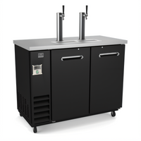 Kelvinator Commercial 2-Door 2-Tower Draft Beer Dispenser, 49-Inch, 12.5 Cu. Ft.