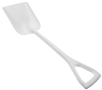 37-Inch High-Density White Poly Ice Shovel