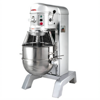 BakeryXpress 60 Qt Floor Model Gear-Driven Planetary Mixer with Hydraulic Bowl Lift