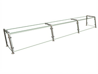 Hatco Flav-R-Shield Full-Service Single-Sided Pass-Over Sneeze Guard, 3-Bay, 120-Inch W x 15-Inch D