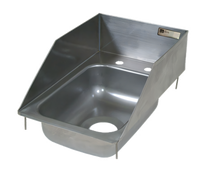 John Boos Pro-Bowl Drop-In Single-Compartment Stainless Steel Hand Sink with Left and Right Side Splashes
