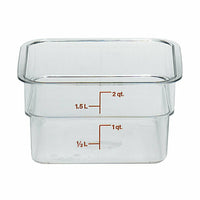 Cambro 2SFSCW135 CamSquare® Commercial Food Storage Containers Case of 6