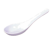 Town Equipment Chinese Soup Spoon, 5-5/8 Inch, White Melamine, 1 Oz. Capacity