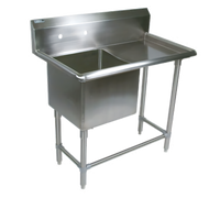 John Boos Pro-Bowl 1-Compartment Stainless Steel Sink with Right Drainboard and 10