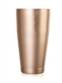 Barfly Diamond Lattice 28 oz Copper-Plated Stainless Steel Cocktail Shaker