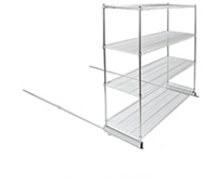 Floor-Trak Single-Deep 23-Foot Floor Track Kit for Wire Shelving
