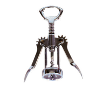 Deluxe Winged Chrome-Plated Corkscrew