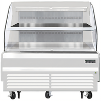 Everest Refrigeration 60-Inch Horizontal Open Display Merchandiser with Self-Contained Bottom-Mount Refrigeration