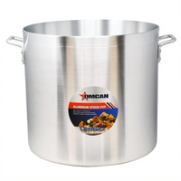 Omcan USA 60 Quart Aluminum Stock Pot with Dual Handles