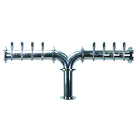 Titan Y-Style Countertop 8-Faucet Glycol-Cooled Draft Beer Tower with Kool-Rite Integrated Module