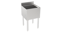 Krowne Silver Series Insulated Stainless Steel Bar Ice Bin with Full Sliding Cover, 18 Inch Wide x 12 Inch Deep