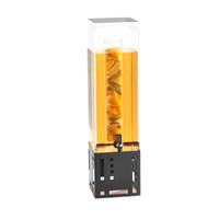 Cal-Mil Squared 3 Gallon Single Beverage Dispenser with Infusion Chamber, Spigot, and Drip Tray
