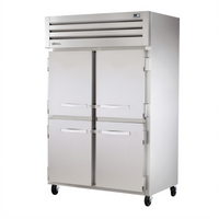 True SPEC SERIES 2-Section Reach-In Heated Holding Cabinet with 4 Half Swing Doors, Stainless Steel Front & Sides, Aluminum Interior