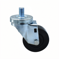 BK Resources 3SBR-6ST-HR Shelf Casters & Leveling Feet