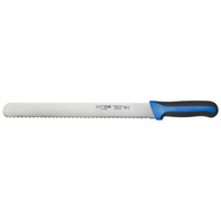 Winco Sof-Tek 12-Inch Wavy Edge Slicer Knife with Non-Slip TPR Handle