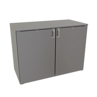 Glastender C1RB48 One-Zone Remote Bar Profile Back Bar Cooler, 48-Inch, 2-Section, 20-Inch Door Openings