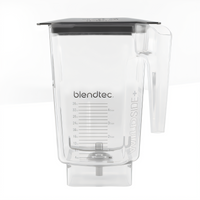 Blendtec WildSide 90 oz Clear Tritan Blender Jar with Hard Lid and 4-Inch Wingtip Blade