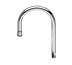 Thumbnail image #1 for T&S Brass 10-1/4 Inch Rigid Gooseneck Faucet Nozzle with Stream Regulator Outlet, Low-Lead Chrome-Plated Brass