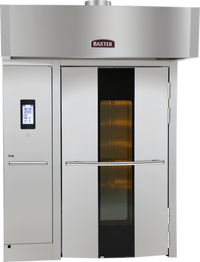 Baxter OV520E2 Curved-Front Electric Rotating Double Rack Oven with Smart Touch Controls