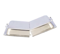Full-Size 2-1/2-Inch High Hinged Dome Stainless Steel Steam Table Pan Cover
