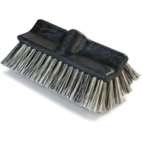 Flo-Pac Flo-Thru Angled Vehicle Wash Brush with Polystyrene Bristles, 10 Inch