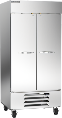 Beverage-Air Horizon Series Two-Section Solid Door Reach-In Refrigerator, 35 Cu. Ft., Bottom Mount