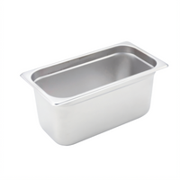 Winco Third-Size 6-Inch Deep 24-Gauge Anti-Jamming Stainless Steel Steam Table Pan