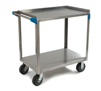 18/10 Stainless Steel 2-Shelf Utility Cart, 700 lb Capacity