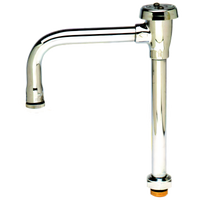T&S Brass Swivel Vacuum Breaker Gooseneck Faucet Spout with Stream Regulator Outlet