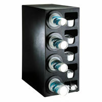 Dispense-Rite Adjustable Cup Dispensing Cabinet with Straw Organizers