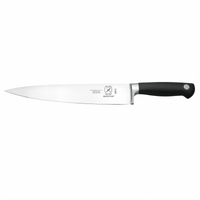 Mercer Culinary Genesis 10-Inch Precision-Forged Chef's Knife, High-Carbon German Steel, Black Santoprene Handle