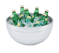 Round Beehive Insulated Double-Wall Serving Bowl, 10.1 Quart, 18/8 Stainless Steel
