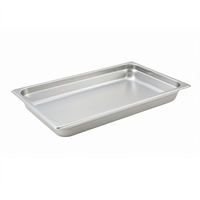 Winco Full-Size Solid Steam Table Pan, 22 Gauge, 2-1/2 Inch Deep, 18/8 Stainless Steel