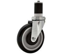 BK Resources 5SBR-RA-LDP Shelf Casters & Leveling Feet