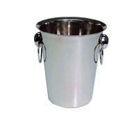 Non-Insulated Stainless Steel Wine Bucket, 4 Qt., Mirror Finish, Side Ring Handles