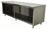 Advance Tabco Special Value Economy Flat Top Open Base Stainless Steel Work Table, 120 in. W x 30 in. D