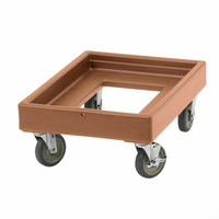 Cambro Camdolly Open-Frame Beverage Server and Carrier Dolly Without Handles, 300 lb Capacity, Coffee Beige