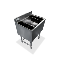 36-Inch x 18-Inch 304 Stainless Steel Underbar Ice Chest, 115 lb. Capacity