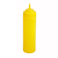 Winco PSW-24Y Squeeze Bottles Case of 8