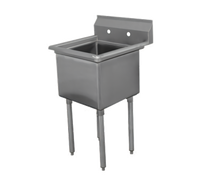 Advance Tabco Special Value Series 1-Compartment Fabricated Stainless Steel Sink with 16 x 20 x 12 Inch Bowl, No Drainboards
