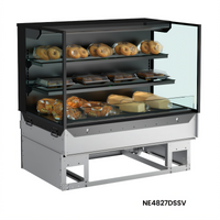 Reveal Self-Service Non-Refrigerated Slide-In Counter Display Case with 2 Glass Shelves