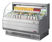 Turbo Air TOM-60SS-N Horizontal Open Display Merchandiser, 11.2 Cu. Ft., Stainless Steel
