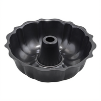 Winco 10-Inch Round Aluminized Carbon Steel Non-Stick Cake Pan, 3-1/4-Inch Deep