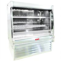 Howard-McCray 35E Series 147-Inch Dairy Open Merchandiser, Endless Design, 2-Row LED Lit Shelves, Remote Refrigeration