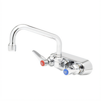 T&S Brass B-1105 Back-Mounted Workboard Faucet with 6-Inch Swing Nozzle
